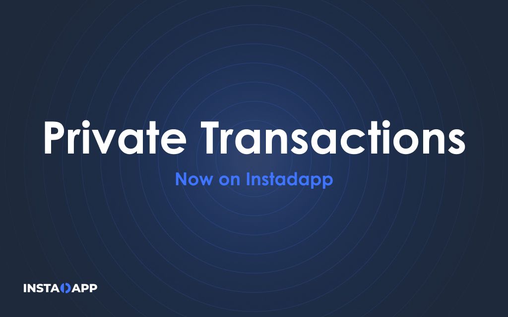 Sending Private Transactions to the Blockchain